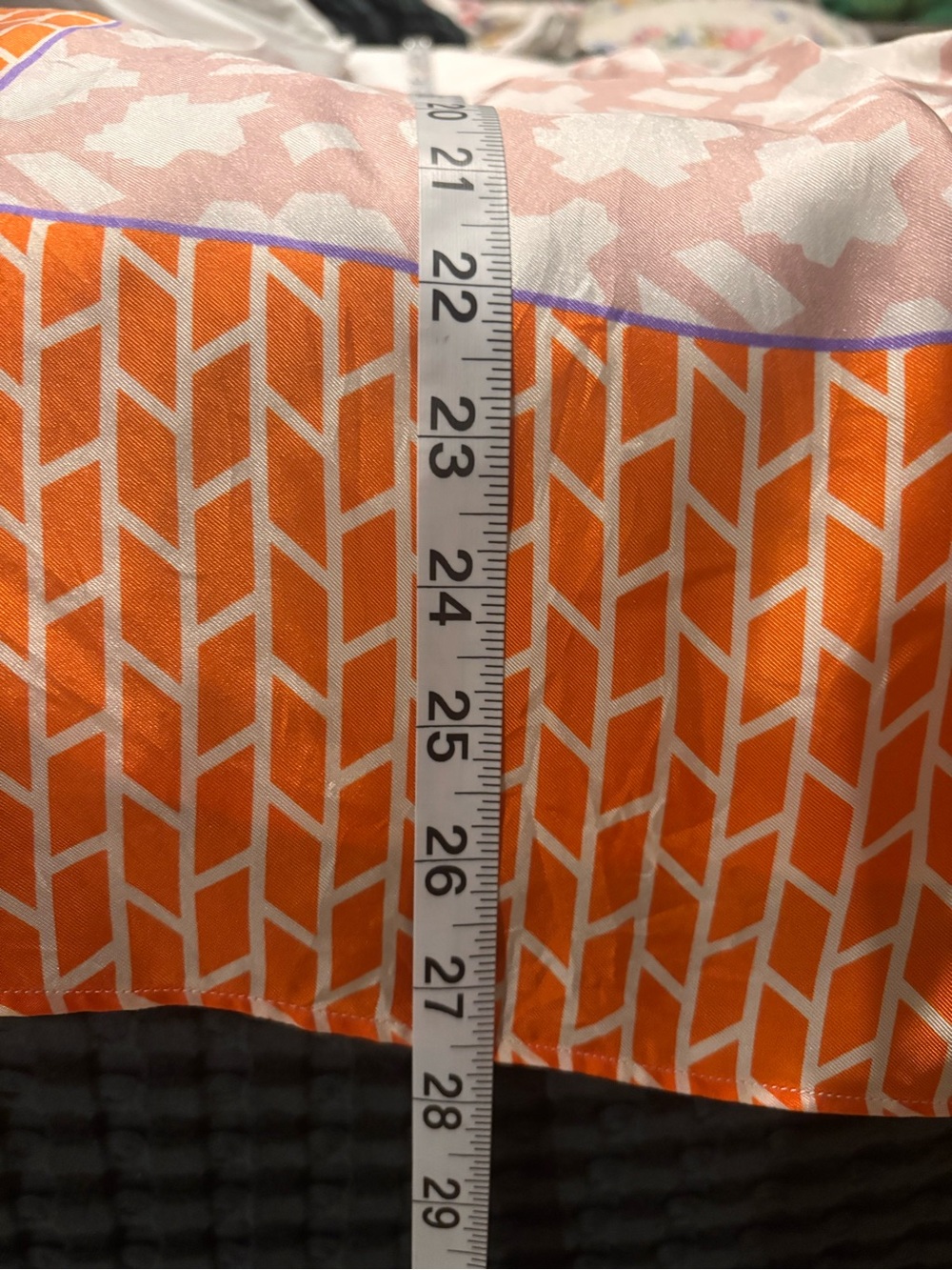 Le Sarte Pettegole Italian Designer White Tunic Orange Geometric Side Panels 42 - Picture 4 of 11